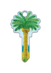 Lucky Line Palm Tree House Key Blank Double Multicolored