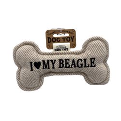 History and Heraldry I Love My Beagle Squeaky Dog Toy