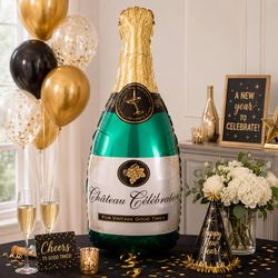 Anagram Balloons Bubbly Wine Foil Balloon 1 pk
