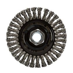 DeWalt 4 in. Coarse Crimped/Knotted Wire Wheel Brush Stainless Steel 20000 rpm 1 pc