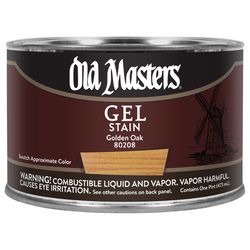 Old Masters Semi-Transparent Golden Oak Oil-Based Alkyd Gel Stain 1 pt