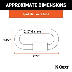 Curt 1760 lb. cap. 5/16 in. Quick Link