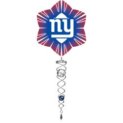 Spinfinity Designs Stainless Steel 14 in. New York Giants Wind Spinner Mini Set