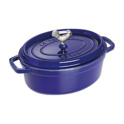 Staub Cast Iron Cocotte 5.75 qt Blue