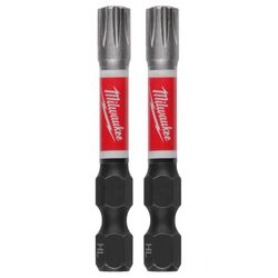 Milwaukee Hex 2 in. X 2 in. L Driver Bit Set Alloy Steel 1 pk