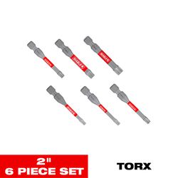 Diablo Torx 2 in. L Drive Bit Set Black Oxide 6 pc