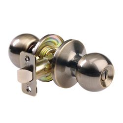 Ace Ball Antique Brass Privacy Knob