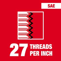 Milwaukee SAE 1/8-27 NPT Straight Flute Taper Tap