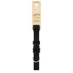 LupinePet Basic Solids Black Black Nylon Dog Adjustable Collar