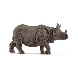 Schleich Wild Life Indian Rhinoceros Toy Black