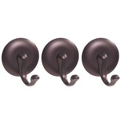 iDesign Affixx 1.75 in. H X 1.25 in. W X 1.5 in. L Bronze Brown Adhesive Hook