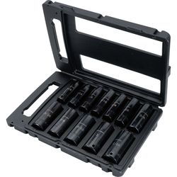 CRAFTSMAN 1-1-16 in. X 1/2 in. drive SAE 6 Point Deep Impact Socket Set 12 pc