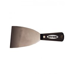 Hyde Black & Silver 3 in. W Carbon Steel Chiseled-Edge Paint Scraper
