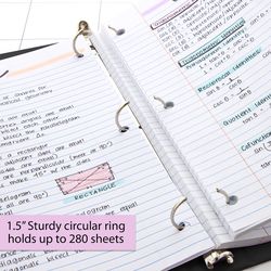 Bazic Products 1.5 in. W X 10.39 in. L 3-Ring Black View Binder