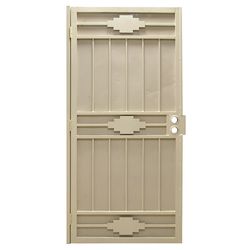 Precision 81-3/4 in. H X 36 in. W Sedona Almond Steel Security Door