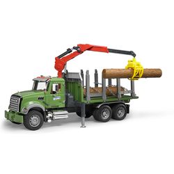 Bruder Mack Transport Trolley with Crane Toy Multicolored