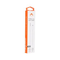 MonkeyZ Type C to Aux Cable - 4 FT 4 ft. L Audio Cable 3.5 mm