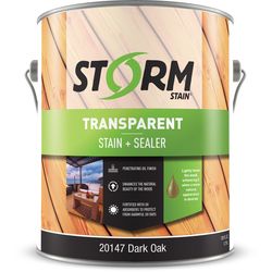 Storm System Transparent Dark Oak Oil-Based Alkyd Exterior Stain 1 gal