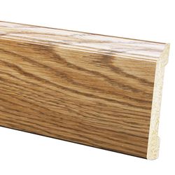 Inteplast Building Products 1/2 in. H X 4-3/16 in. W X 8 ft. L Prefinished Ultra Oak Polystyrene Wal