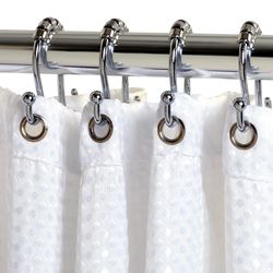 Zenna Home Chrome Silver Metal Shower Hooks 12 pk