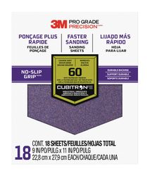 3M Sandblaster 11 in. L X 9 in. W 60 Grit Ceramic Sanding Sheet 18 pk