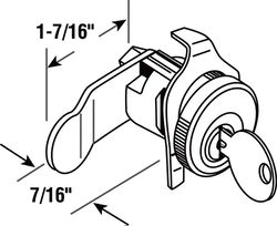 Prime-Line Nickel Steel Counter Clockwise Mailbox Lock For American Device 2