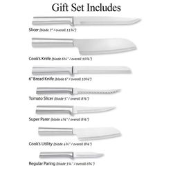 Rada Cutlery Stainless Steel Block Knife Set 8 pc