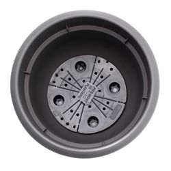 Bloem Ariana 8.5 in. H X 11 in. W X 10 in. D Plastic Traditional Planter Charcoal