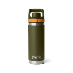 YETI Rambler 18 oz King Crab Orange/Olive BPA Free Bottle with Flip Chug Cap