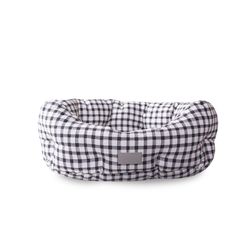 Pet Shop by Fringe Studio Canvas Painted Gingham Pet Bed 8 in. H X 20 in. W