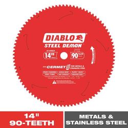 Diablo Steel Demon 14 in. D X 1 in. Cermet Cermet Metal Saw Blade 90 teeth 1 pk