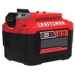 CRAFTSMAN V20 CMCB209 9 Ah Lithium-Ion High Capacity Battery 1 pc