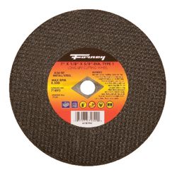 Forney 7 in. D X 5/8 in. X 1/8 in. thick Aluminum Oxide Metal Cut-Off Wheel 1 pc