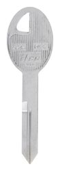 HILLMAN Traditional Key Automotive Universal Key Blank Double For Nissan Silver
