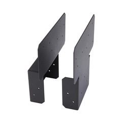 Fortress Building Products Evolution Black Steel Post Bracket 3.5 in. L