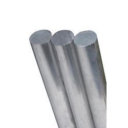 K&S 1/2 in. D X 12 in. L Stainless Steel Unthreaded Rod