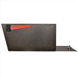 Mail Boss Mail Manager Street Safe Galvanized Steel Post Mount Bronze Locking Mailbox