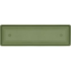Novelty 1 in. H X 24 in. W X 7 in. D Plastic Countryside Flower Box Tray Sage