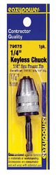 Eazypower 1/4 in. Keyless Chuck Adapter 1/4 in. Hex Shank 1 pc