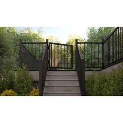 Fortress Railing Products Inspire Railing 32.5 in. H X 34 in. W X 2 in. L Aluminum Gate