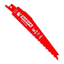 Diablo Demo Demon 6 in. Bi-Metal Nail-Embedded Wood Reciprocating Saw Blade 6/12 TPI 2 pk