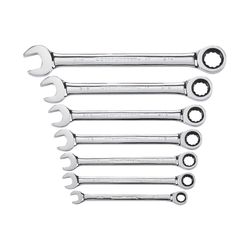 GEARWRENCH 12 Point SAE Ratcheting Combination Wrench Set 7 pc
