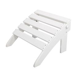 Ivy Terrace White HDPE Frame Ottoman