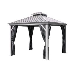 Sojag Steel Gazebo 9.56 ft. H X 9.78 ft. W X 9.78 ft. L