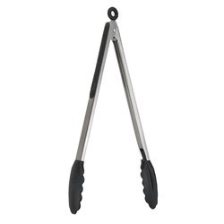Cat Cora Silicone/Stainless Steel Tipped Locking Tongs
