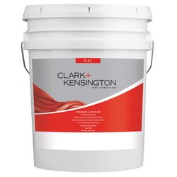 Clark+Kensington Flat Tint Base Ultra White Base Premium Paint Exterior 5 gal