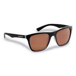 Flying Fisherman Fowey Sunglasses Unisex Matte Black Frame Copper Lens Polarized