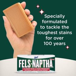 Zout Fels-Naptha Fresh Scent Laundry Stain Remover Bar 5 oz 1 pk