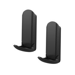 Gator Magnetics MINI Black Metal/Steel Magnetic Hooks 15 lb. cap. 2 pk