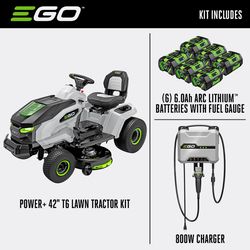 EGO Power+ T6 TR4204 42 in. 56 V Battery Riding Mower Kit (Battery & Charger)